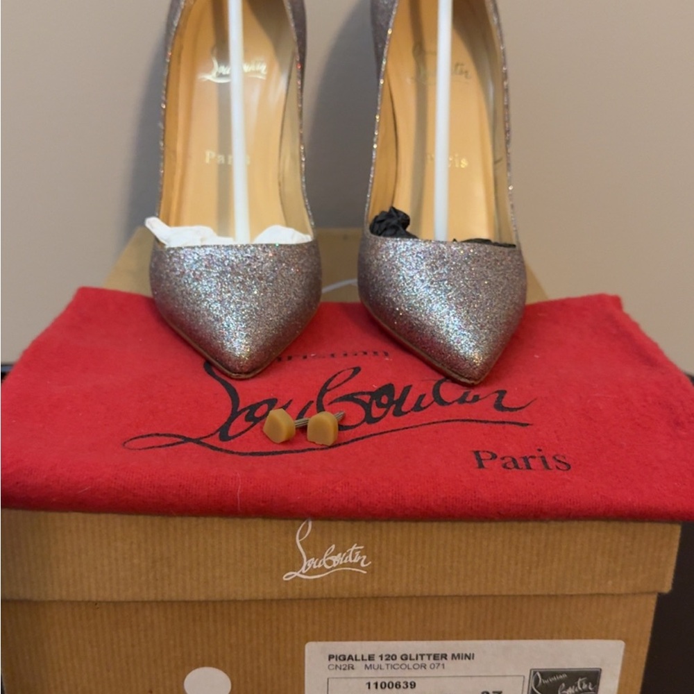 Christian Louboutin Pigalle 120 Glitter Mini